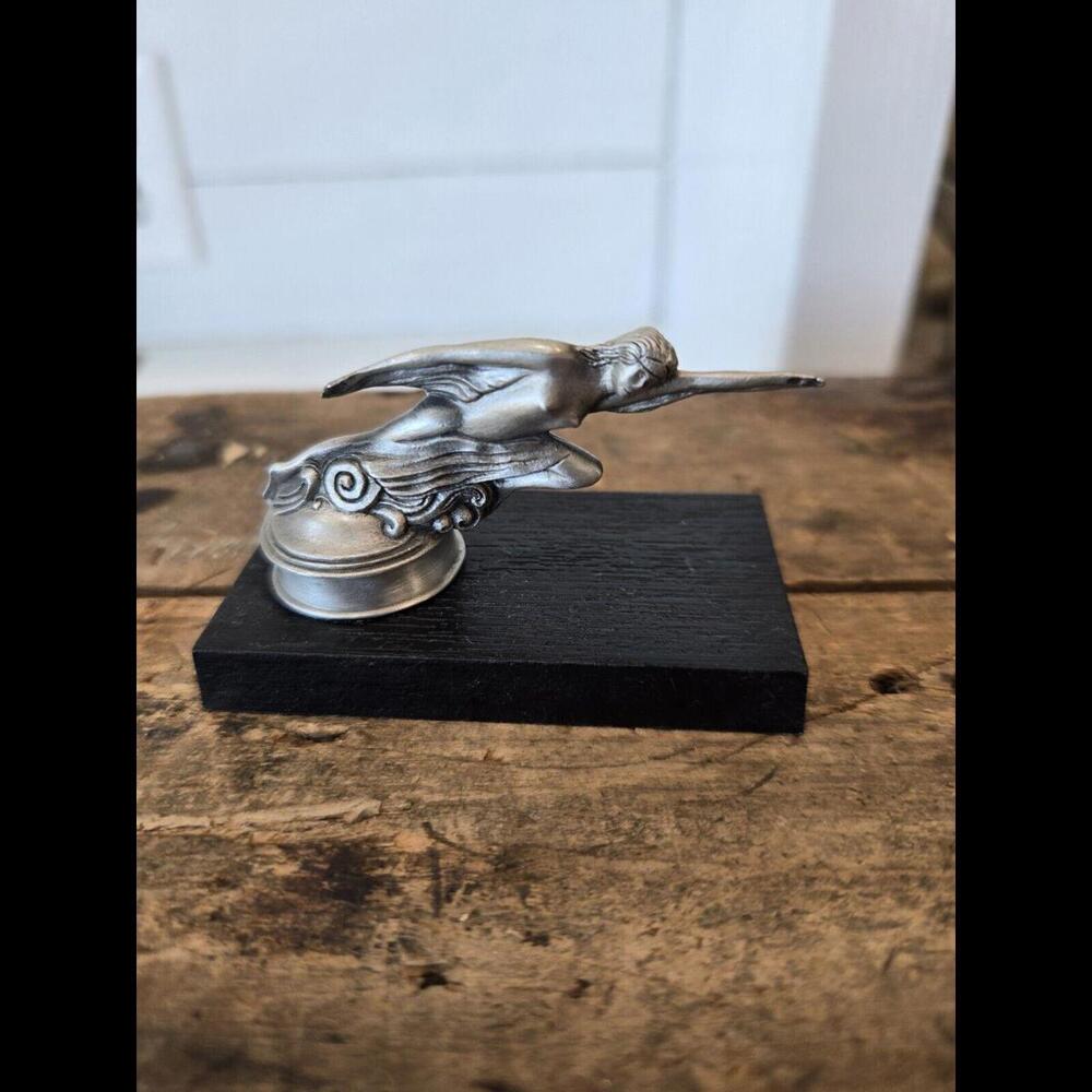Studabaker Hood Ornament  1982 Franklin Mint Pewter Miniature